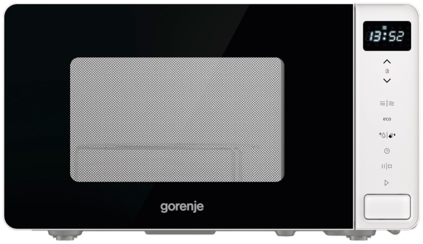 Микроволновая печь - СВЧ Gorenje 20L GRILL MO20S4W 733241 черно-белый фото 1