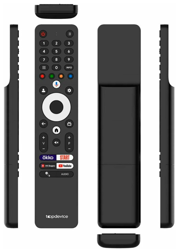 Телевизор Topdevice TDTV55DQ08U_BK, 55 дюйма, 4K Ultra HD, смарт ТВ, Google TV, черный фото 6