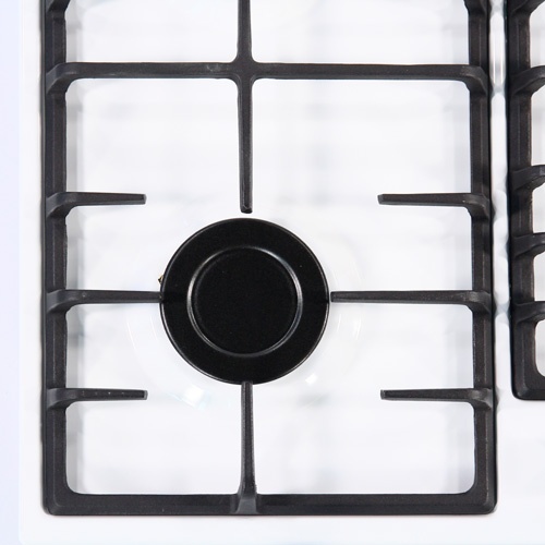 Газовая варочная панель De luxe 6040.00г 001 59 см, 4 конфорки, белый фото 6