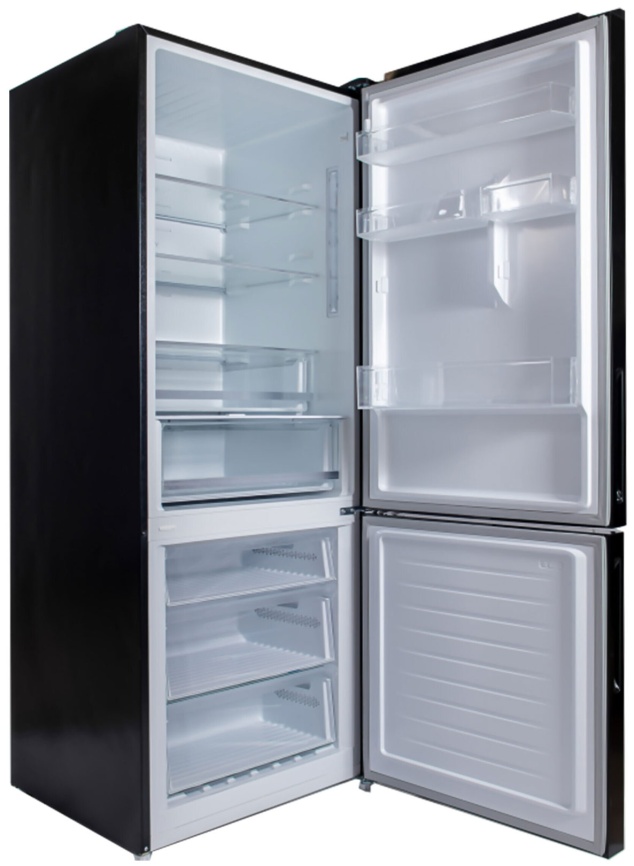 Двухкамерный холодильник Willmark RFN-652DIGB No frost, черный фото 1