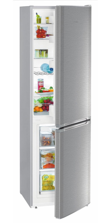 Двухкамерный холодильник Liebherr CUefe 3331-26 001, серебристый фото 4