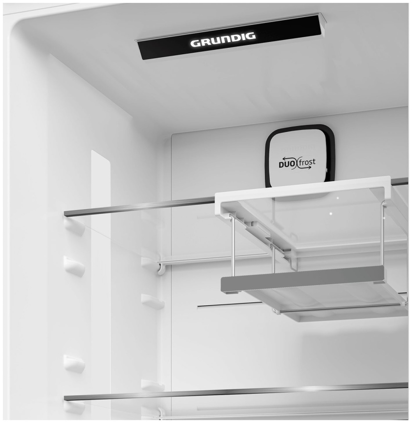 Двухкамерный холодильник Grundig GKPN66930FXD No frost, серебристый фото 7