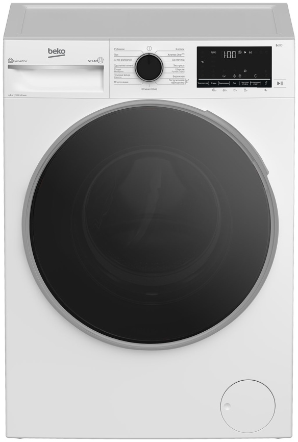 Стиральная машина Beko B3WFR56H2WC автомат 6,5 кг, белый фото 1