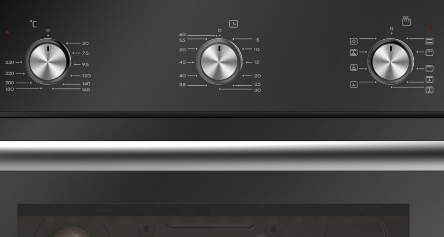 Электрический духовой шкаф Darina 1V5 BDE 112 707 B 59 см, 65 л, гриль и конвекция, черный фото 2