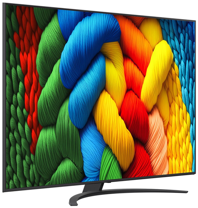 Телевизор LG 86NANO81A6A.ARUG, 86 дюймов, 4K Ultra HD, смарт ТВ, WebOS 25, черный фото 2