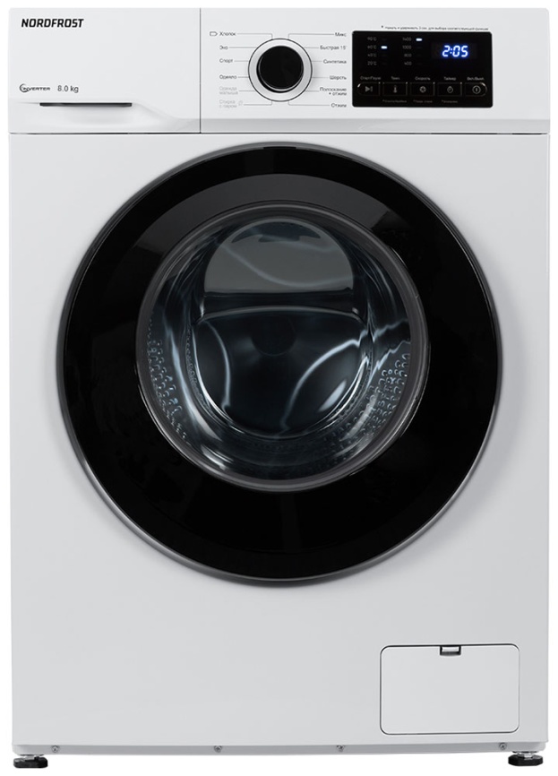 Стиральная машина NordFrost i-WSQ4 8140 W автомат 8 кг, белый фото 1