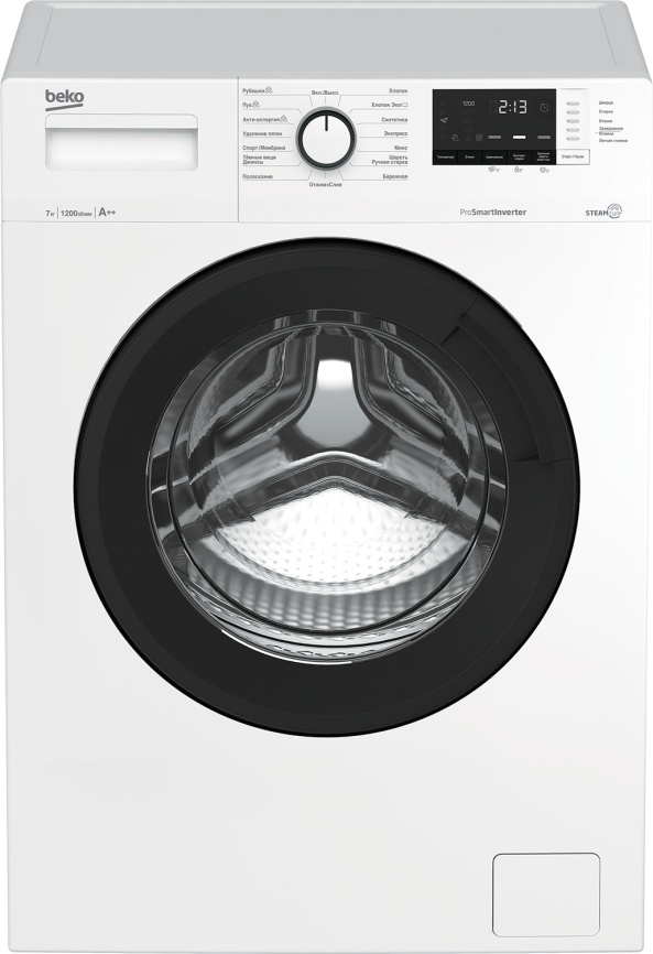 Стиральная машина Beko WSRE7612XAWI 7 кг, белый фото 1