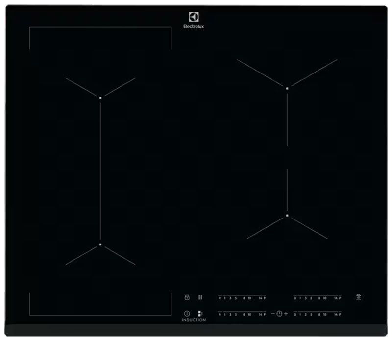 Электрическая варочная панель Electrolux EIV63443 59 см, 4 конфорки стеклокерамика, черный фото 1