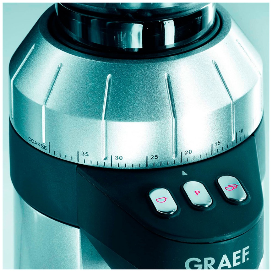 Кофемолка Graef CM 900 silber, 40 степеней помола, алюминиевый корпус фото 3