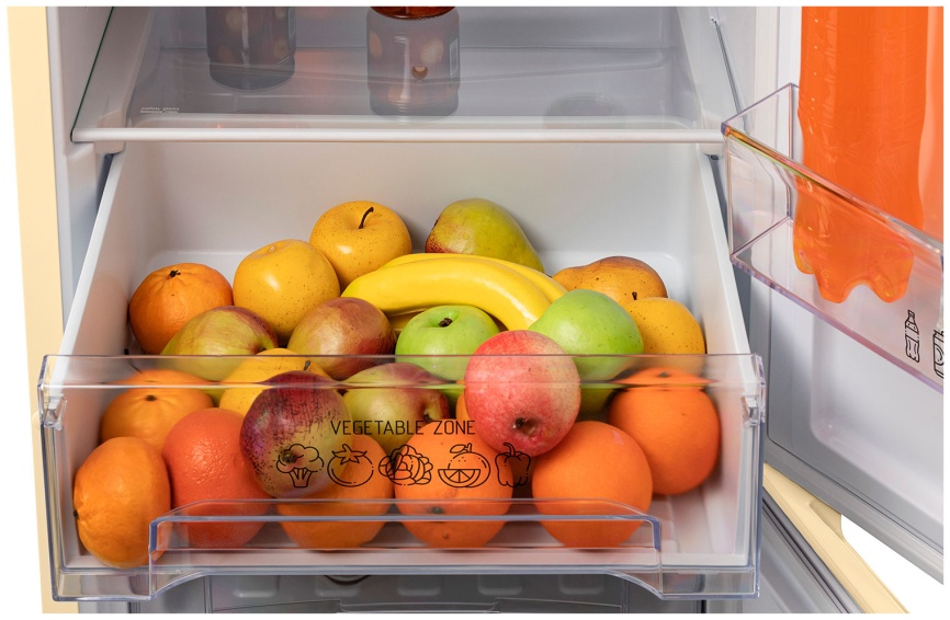 Двухкамерный холодильник NordFrost NRB 154 Me, бежевый фото 10