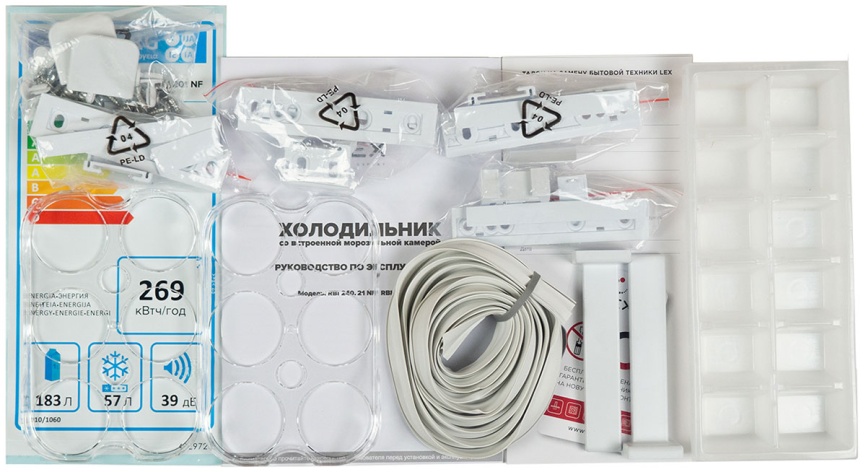 Встраиваемый морозильник LEX FBI 101 DF A+ 97 л, белый фото 9