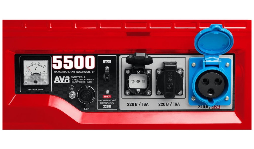 Бензиновый генератор Зубр СБА-5500, однофазный с автозапуском фото 7
