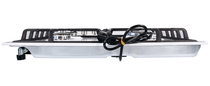 Газовая варочная панель De luxe 6040.00г 001 59 см, 4 конфорки, белый фото 2