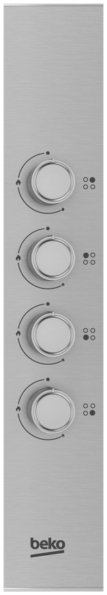 Газовая варочная панель Beko HIGG 641C3 SX 65 см, 4 конфорки электроподжиг газконтроль, серебристый фото 6