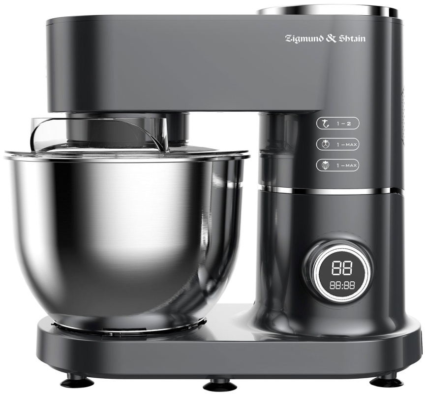 Кухонный комбайн Zigmund & Shtain Кухонный комбайн Zigmund & Shtain ZKM-994 с чашей 7л, графитовый фото 2