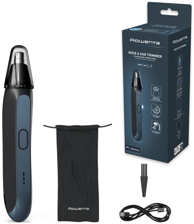 Триммер для носа и ушей Rowenta Nose TN3720E0, синий фото 2