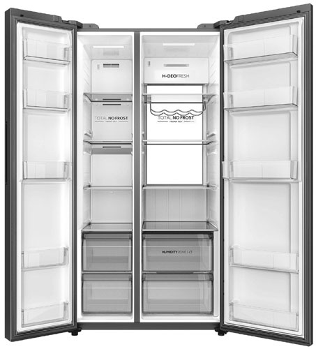 Холодильник Side-by-Side Haier HRF-600DM7ERU No frost, серебристый фото 2