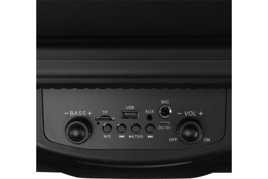 Минисистема Digma D-MC1720 черный, 80Вт, FM, USB, BT, micro SD фото 4