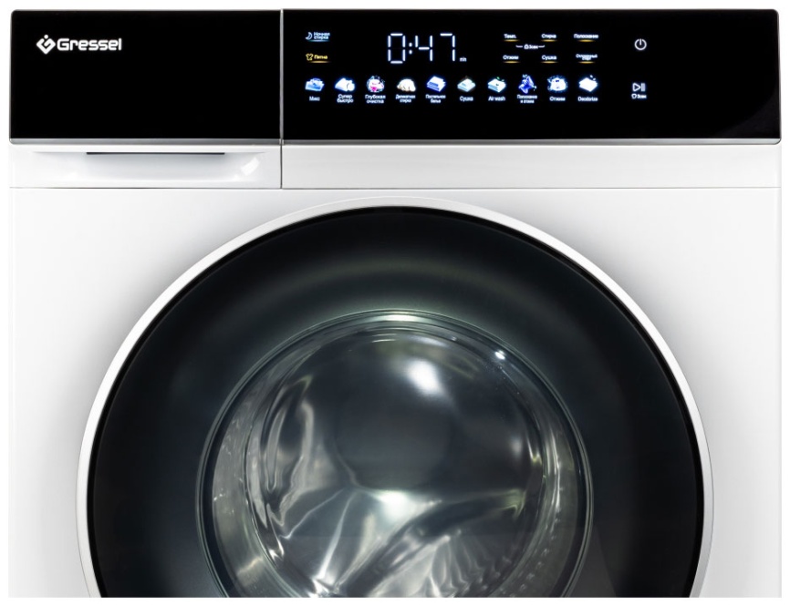 Стиральная машина с сушкой Gressel UWS603 10,5 кг, белый фото 2