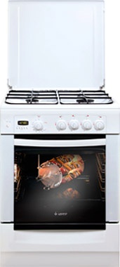 Газовая плита Gefest Брест 6100-04 60 см, 52 л, 4 конфорки, белый фото 1