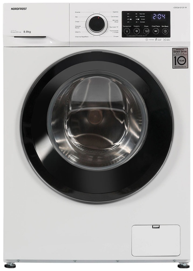 Стиральная машина NordFrost i-DDQ4 8120 W 8 кг, белый фото 1