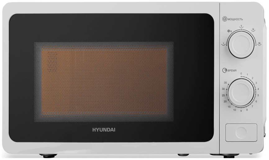 Микроволновая печь - СВЧ Hyundai HYM-M2009 20 л. 700 Вт, белый фото 1
