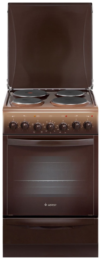 Электроплита Gefest ЭПНД 5140-02 0038 50 см, 4 конфорки, коричневый фото 1