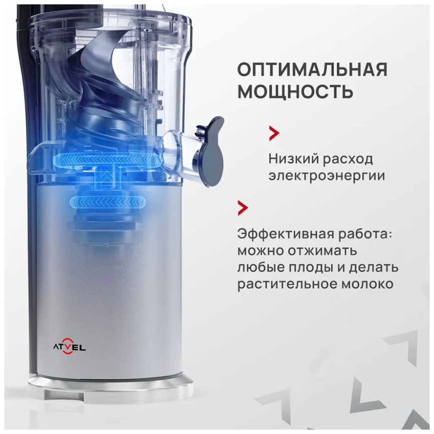 Соковыжималка Atvel PowerTwist J7 Gray (75601) фото 8