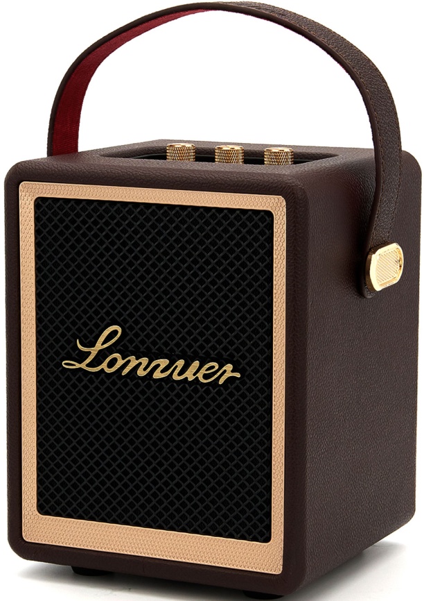Портативная колонка Lonzuer Action, коричневый фото 3