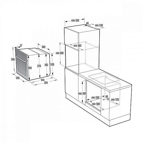 Встраиваемая электрическая духовка Gorenje GORENJE BP6138B фото 9