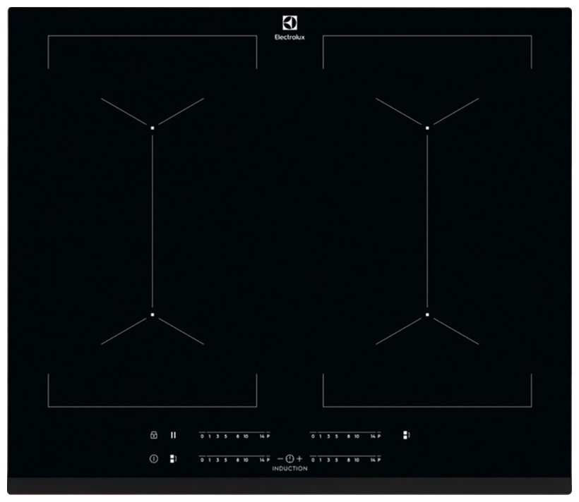 Электрическая варочная панель Electrolux EIV644 59 см, 4 конфорки стеклокерамика, черный фото 1