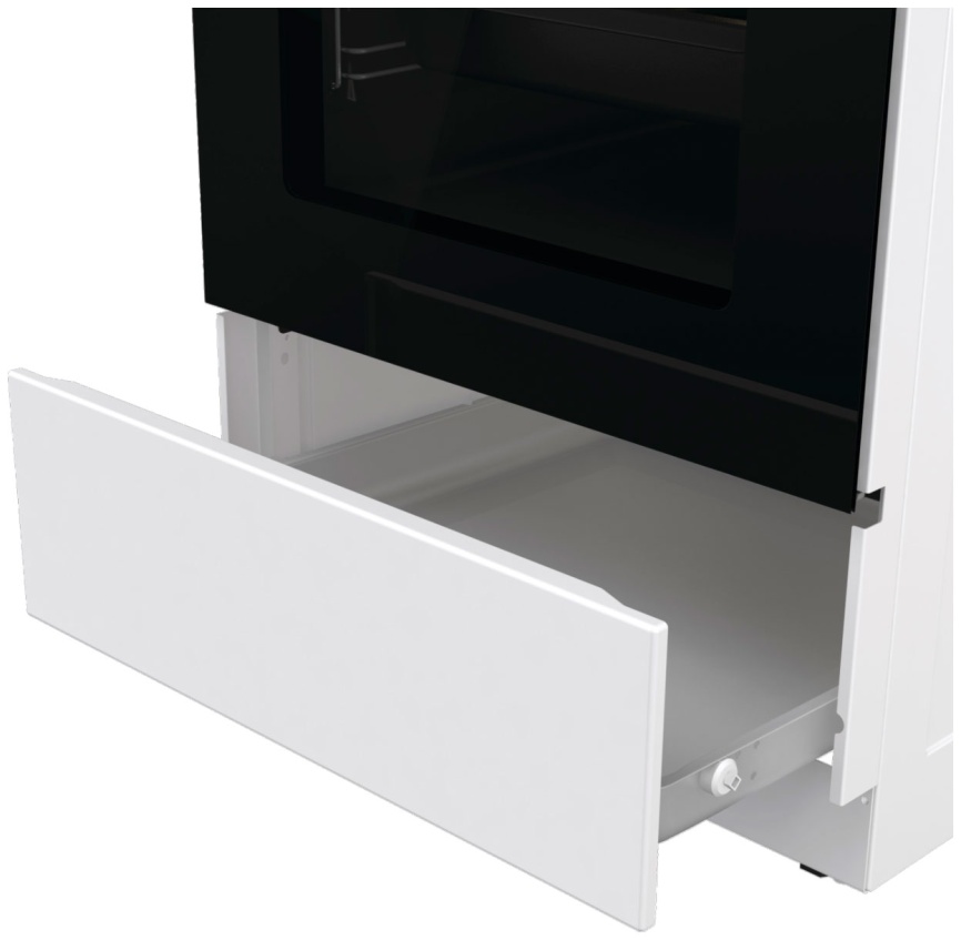 Электроплита Gorenje GEC5C61WG 50 см, 4 конфорки, белый фото 7