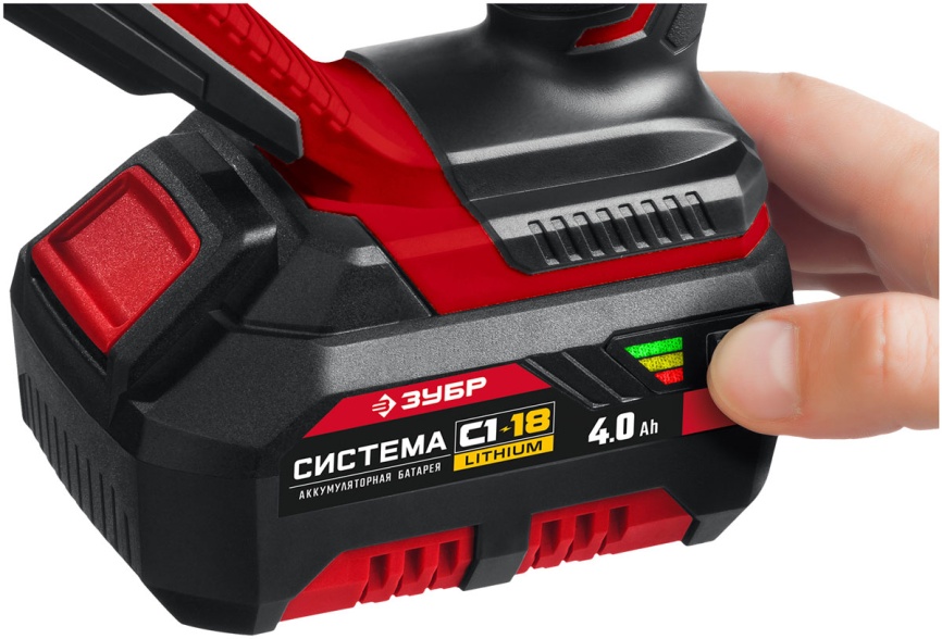 Пила сабельная Зубр СПЛ-185-41 18В, 1 АКБ (4Ач), в коробке фото 5