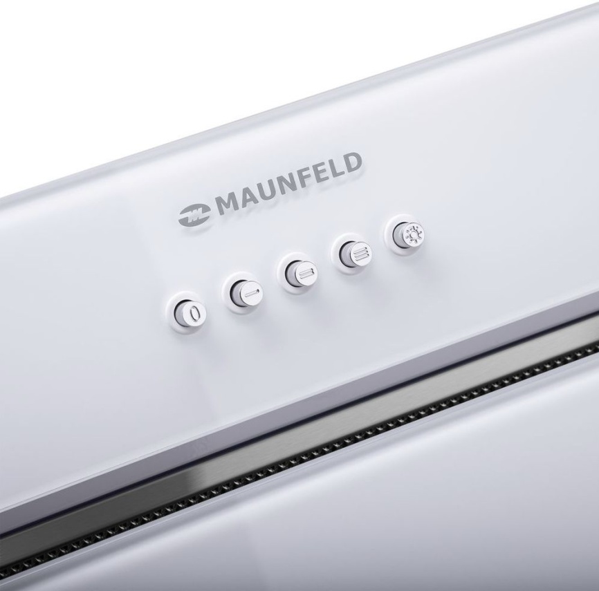 Вытяжка Maunfeld TRAPEZE 601GG 192 Вт 3 скорости, стекло,  белый фото 10