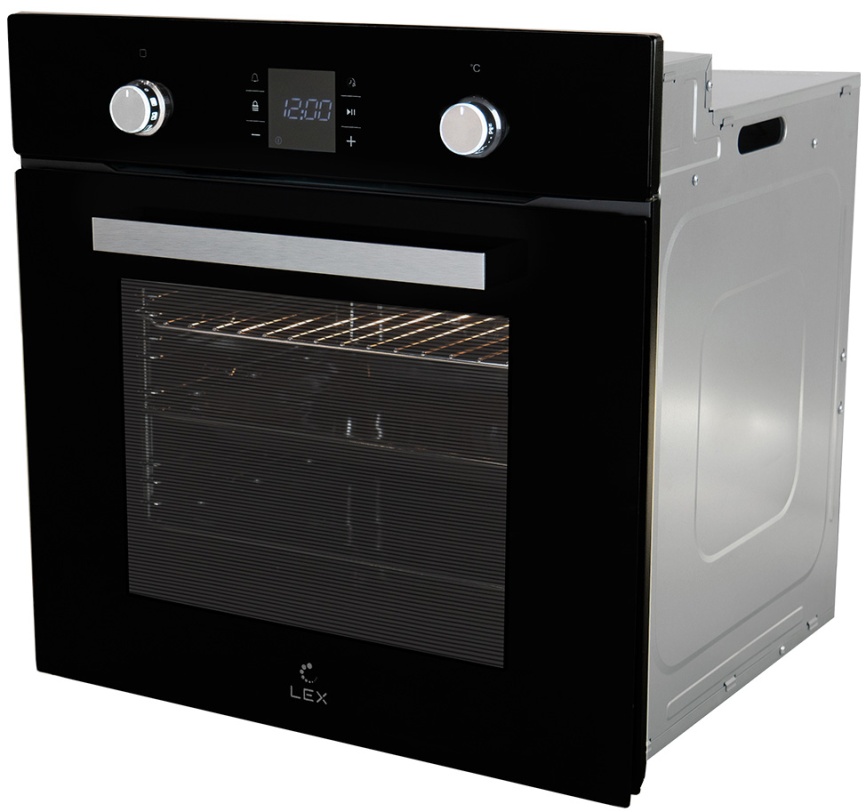 Электрический духовой шкаф LEX EDP 094 BL 59 см, 60 л, гриль и конвекция, черный фото 3