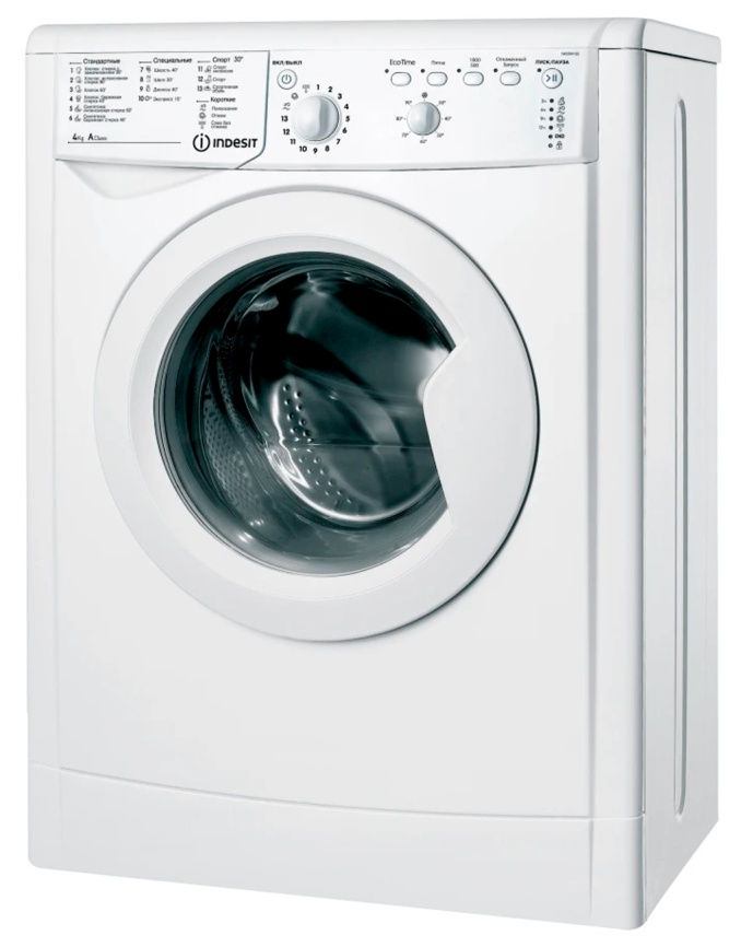 Стиральная машина Indesit IWUB 4105 автомат 4 кг, белый фото 1