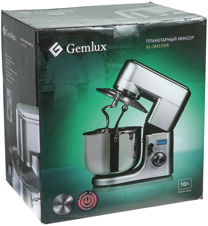 Планетарный миксер Gemlux GL-SM10GR фото 3