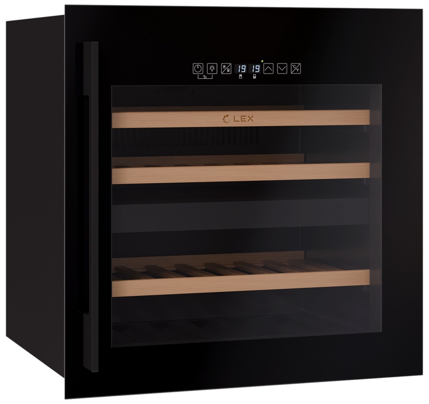 Встраиваемый винный шкаф LEX LWD6036BL dual zone S фото 3