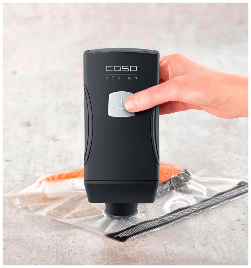 Вакууматор  Caso Vacu OneTouch Pro Set, 12 л/мин, 15 вакуумных пакетов, черный фото 5
