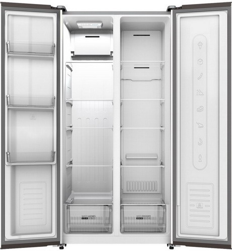 Холодильник Side-by-Side Schaub Lorenz SLU S400H4EN No frost, серебристый фото 2