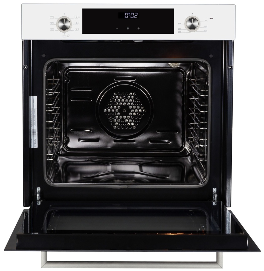 Электрический духовой шкаф Zigmund & Shtain E 153 W 60 см, 72 л гриль конвекция, белый фото 4
