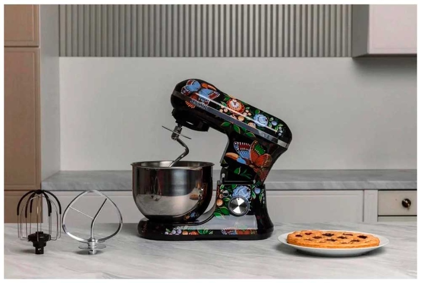 Миксер планетарный Garlyn Flower Grace S-700, 1200 Вт, 6 скоростей фото 3