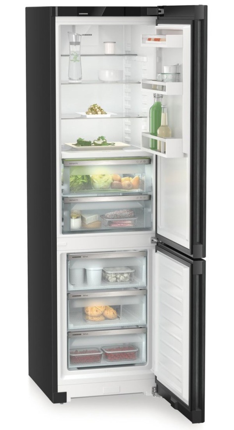 Двухкамерный холодильник Liebherr CBNbdc 573i-22 001 BioFresh No frost, черный фото 2