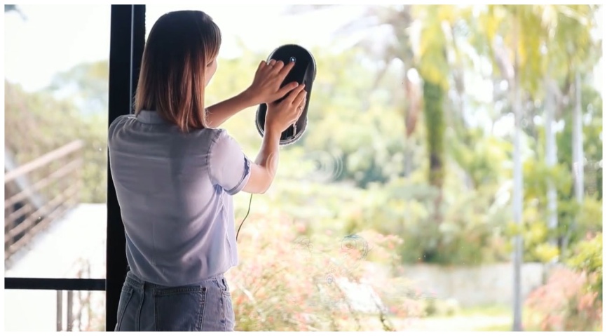 Робот-мойщик окон Hobot Роботизированный мойщик окон Hobot 388 с набором салфеток, 90 Вт, черный фото 6