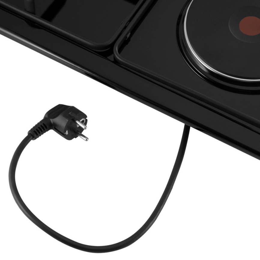 Комбинированная варочная панель Maunfeld EEHE.64.5EB/KG 59 см, 4 конфорки, черный фото 11