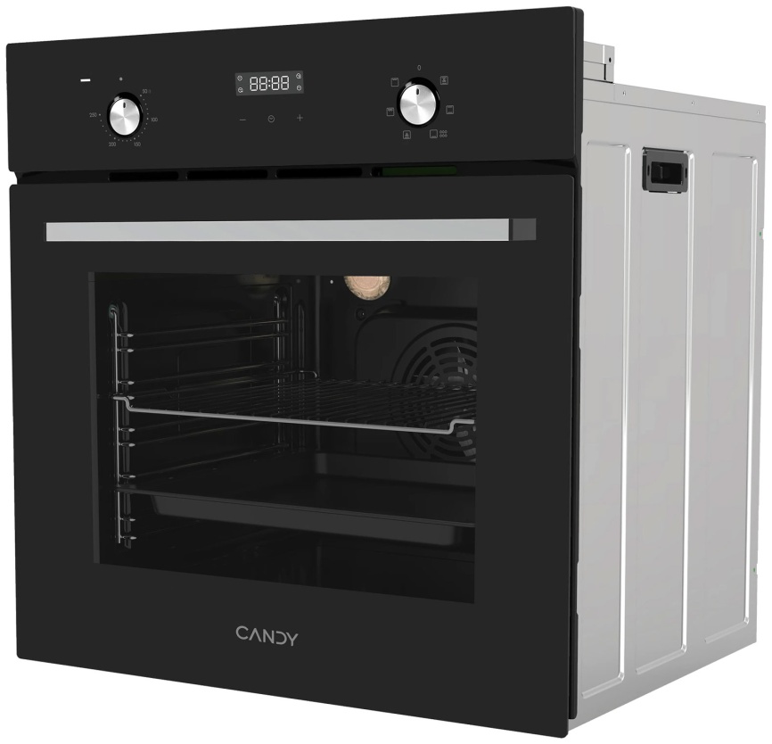Электрический духовой шкаф Candy COXP06NSB 59 см, 62 л, гриль и конвекция, черный фото 4
