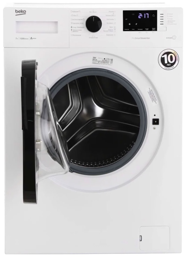 Стиральная машина Beko WSPE7612W автомат 7 кг, белый фото 4