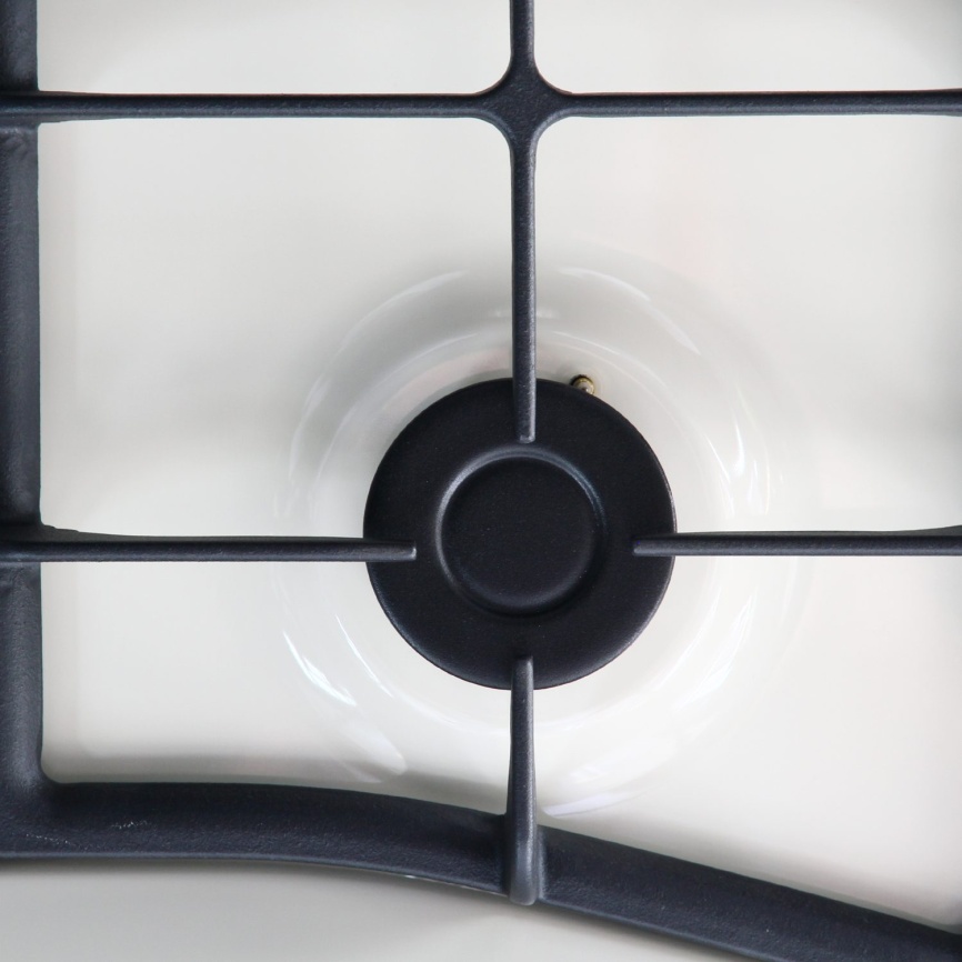 Газовая варочная панель De luxe 5840.00 гмв - 058ЧР 58 см, 4 конфорки электроподжиг газконтроль, топленое молоко фото 6