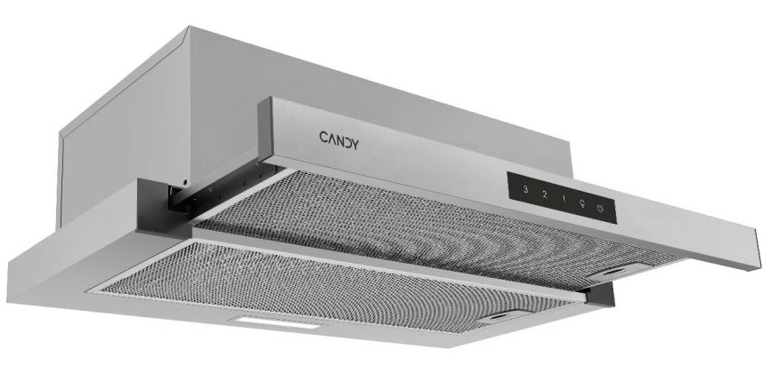 Вытяжка Candy Вытяжка кухонная Candy CVXT64SX 122 Вт 3 скорости, нержавеющая сталь фото 3
