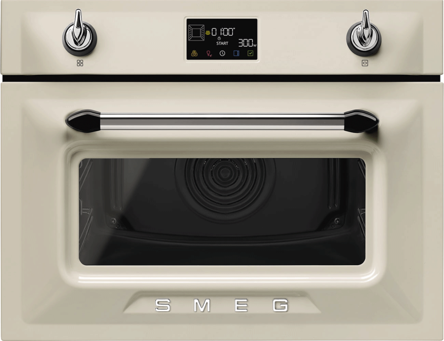 Встраиваемый духовой шкаф с СВЧ SMEG SO4902M1P фото 1